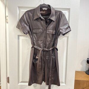 Amanda Uprichard Short Sleeve Greyson Mini Dress